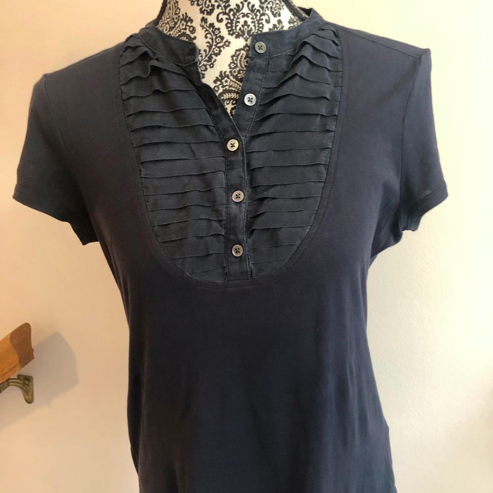 Banana Republic Navy Cotton/Silk Top! 🎉